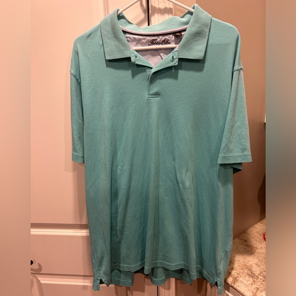 Tasso Elba Cotton Short Sleeve Collar Polo T-Shirt SZ XXL - Picture 1 of 7